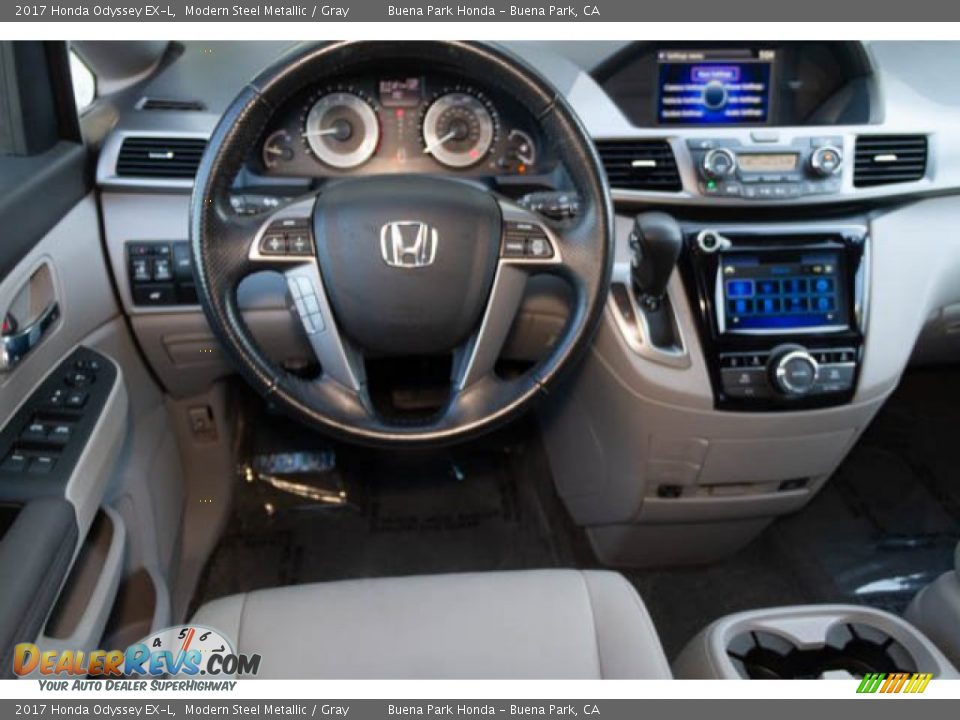 2017 Honda Odyssey EX-L Modern Steel Metallic / Gray Photo #5