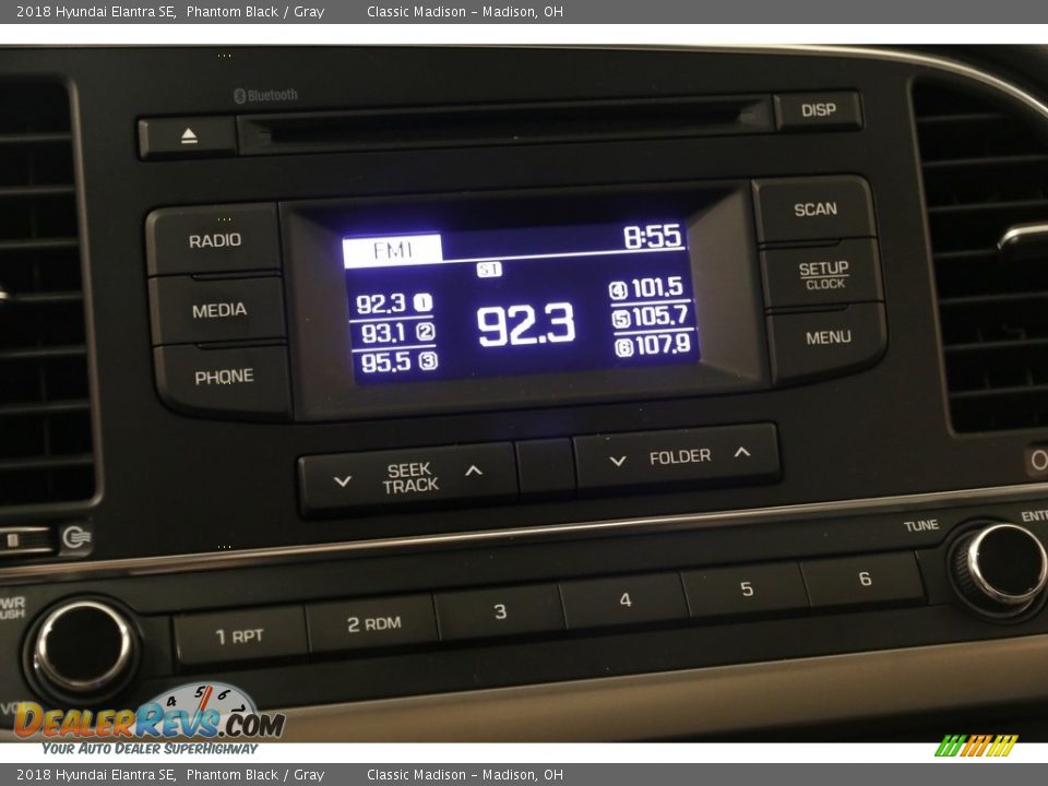 2018 Hyundai Elantra SE Phantom Black / Gray Photo #10