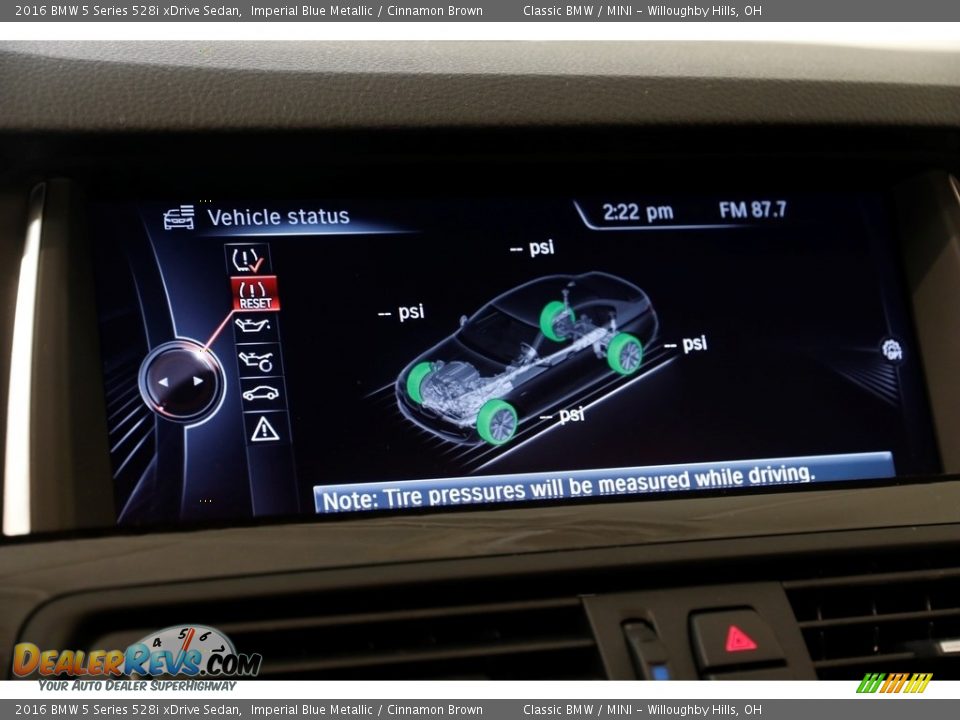 2016 BMW 5 Series 528i xDrive Sedan Imperial Blue Metallic / Cinnamon Brown Photo #12