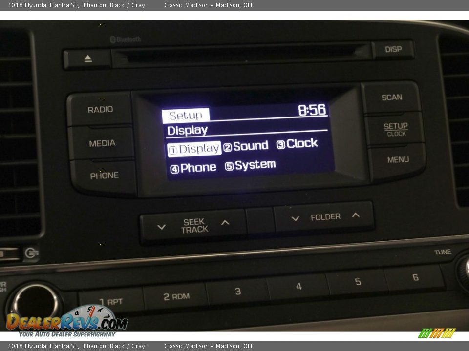 2018 Hyundai Elantra SE Phantom Black / Gray Photo #11