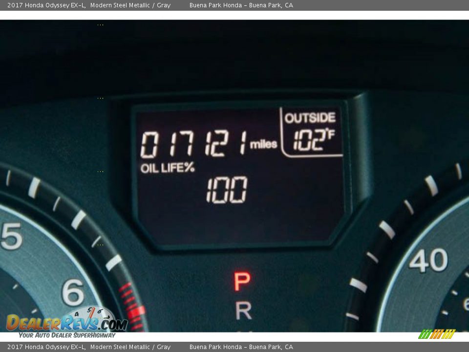 2017 Honda Odyssey EX-L Modern Steel Metallic / Gray Photo #6