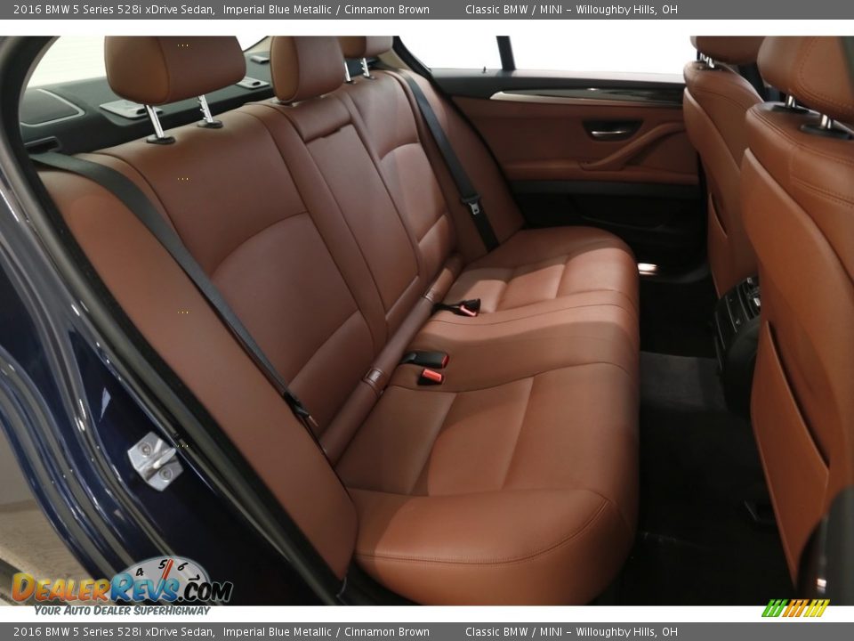 2016 BMW 5 Series 528i xDrive Sedan Imperial Blue Metallic / Cinnamon Brown Photo #16