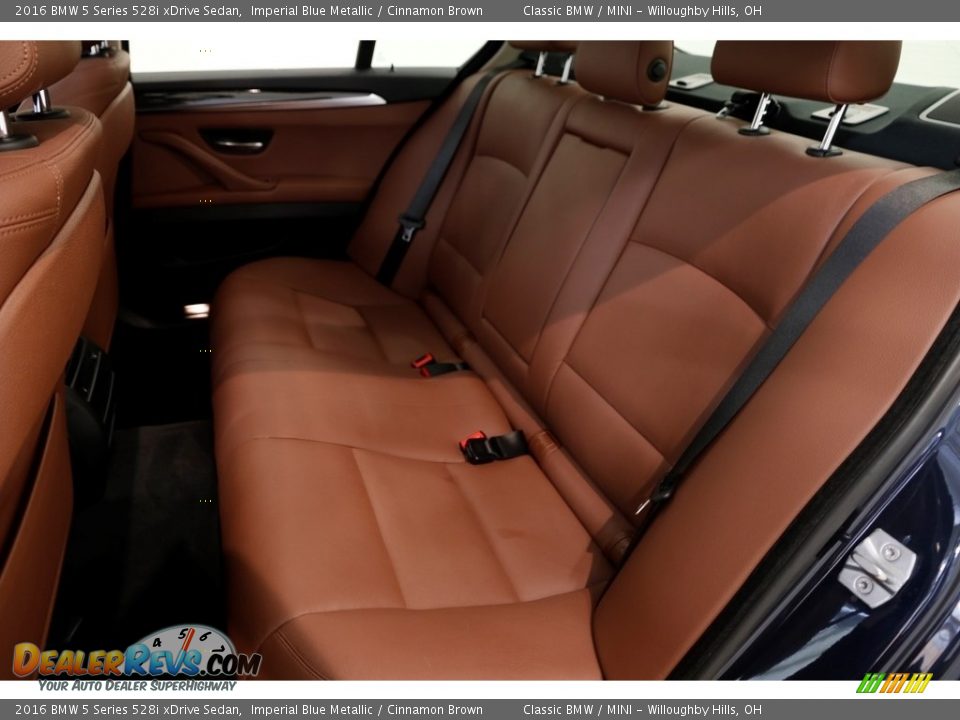 2016 BMW 5 Series 528i xDrive Sedan Imperial Blue Metallic / Cinnamon Brown Photo #17