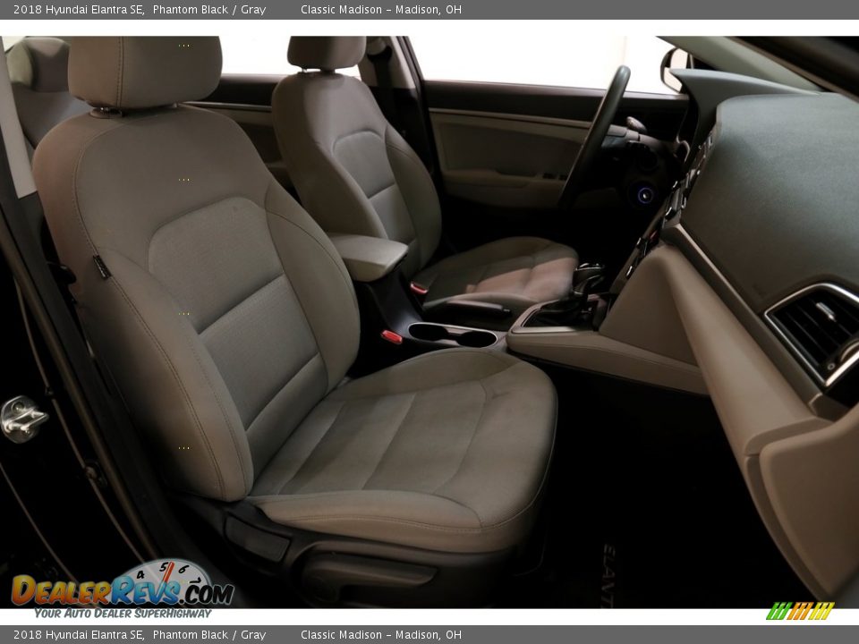 2018 Hyundai Elantra SE Phantom Black / Gray Photo #14