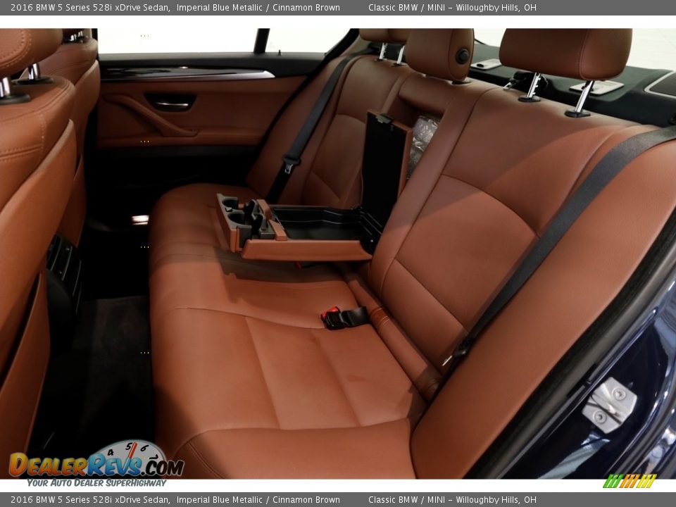 2016 BMW 5 Series 528i xDrive Sedan Imperial Blue Metallic / Cinnamon Brown Photo #18