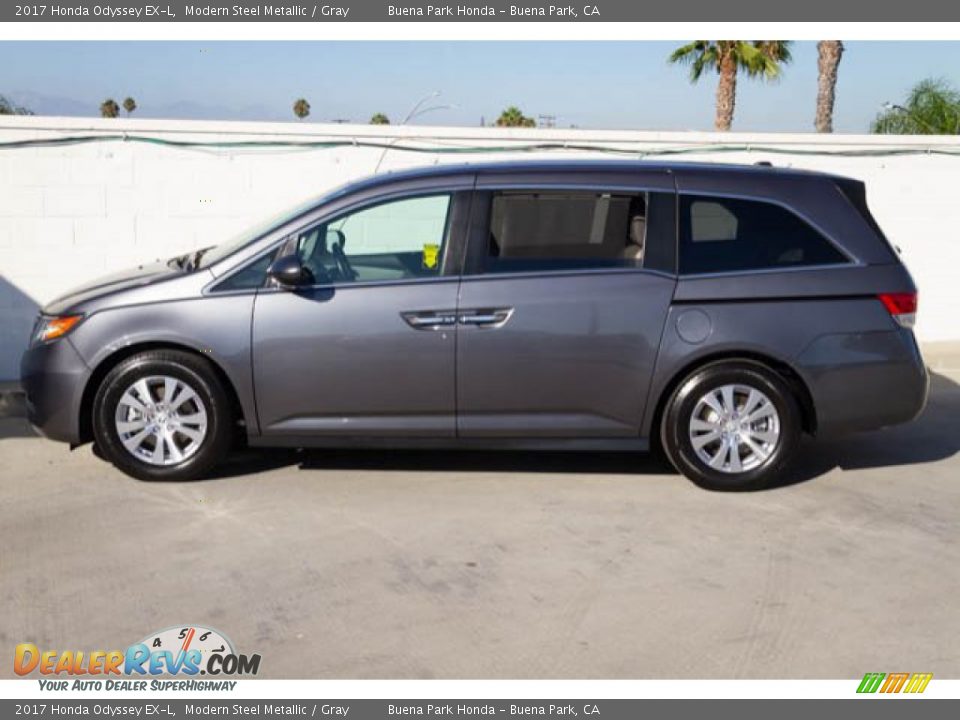 2017 Honda Odyssey EX-L Modern Steel Metallic / Gray Photo #10