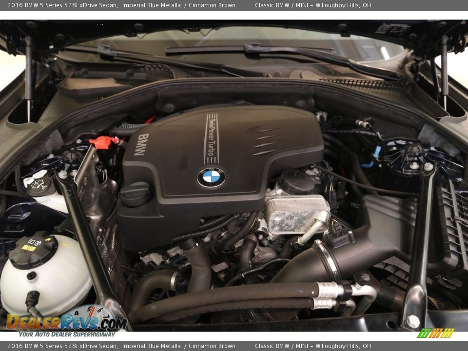2016 BMW 5 Series 528i xDrive Sedan Imperial Blue Metallic / Cinnamon Brown Photo #20