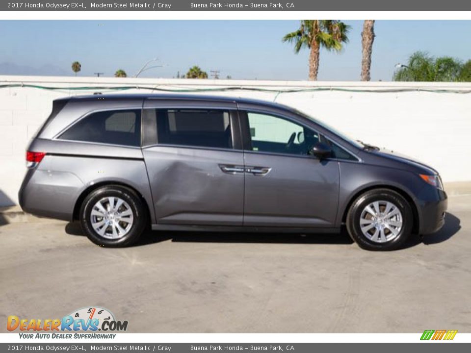 2017 Honda Odyssey EX-L Modern Steel Metallic / Gray Photo #14