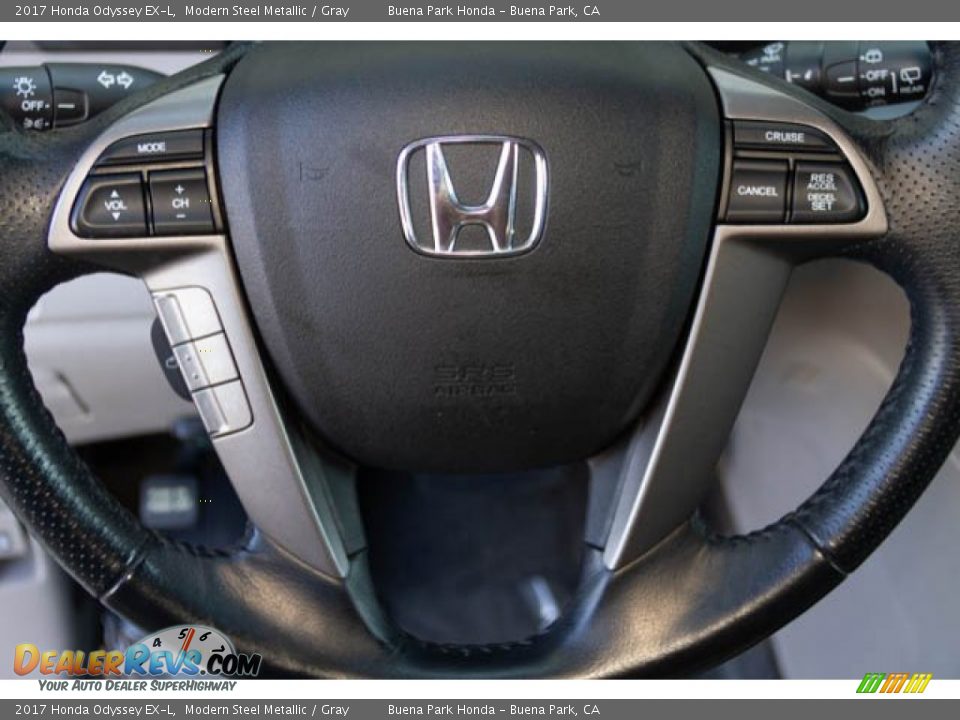 2017 Honda Odyssey EX-L Modern Steel Metallic / Gray Photo #15