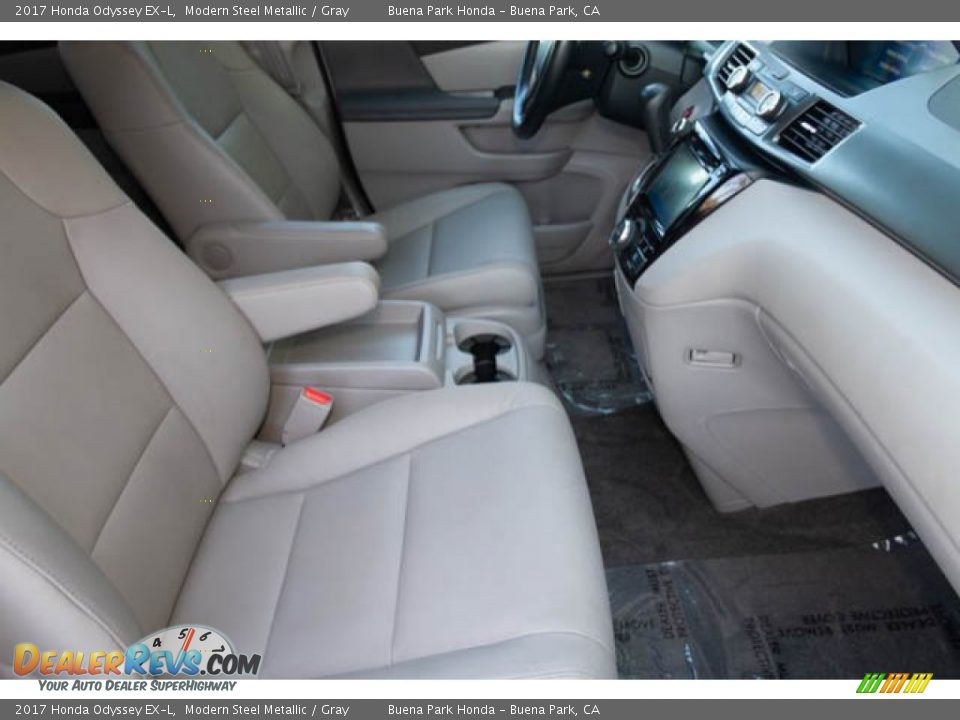 2017 Honda Odyssey EX-L Modern Steel Metallic / Gray Photo #25