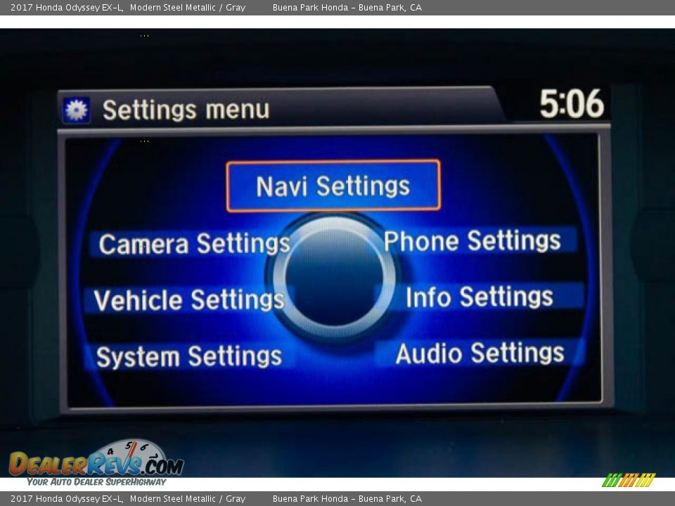 2017 Honda Odyssey EX-L Modern Steel Metallic / Gray Photo #27