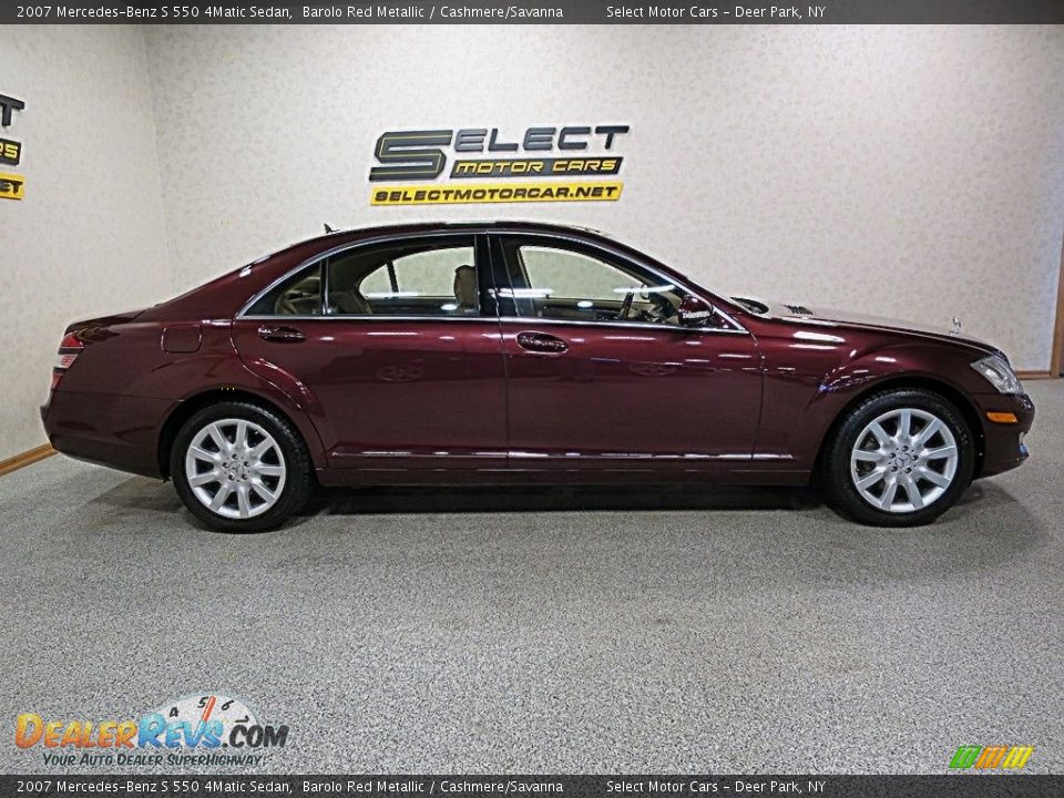 2007 Mercedes-Benz S 550 4Matic Sedan Barolo Red Metallic / Cashmere/Savanna Photo #4