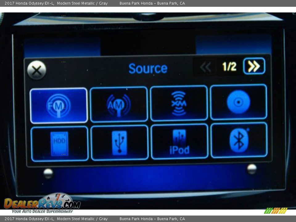 2017 Honda Odyssey EX-L Modern Steel Metallic / Gray Photo #29