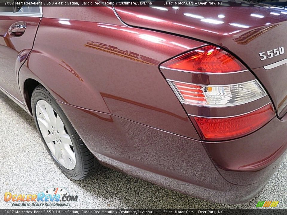 2007 Mercedes-Benz S 550 4Matic Sedan Barolo Red Metallic / Cashmere/Savanna Photo #7
