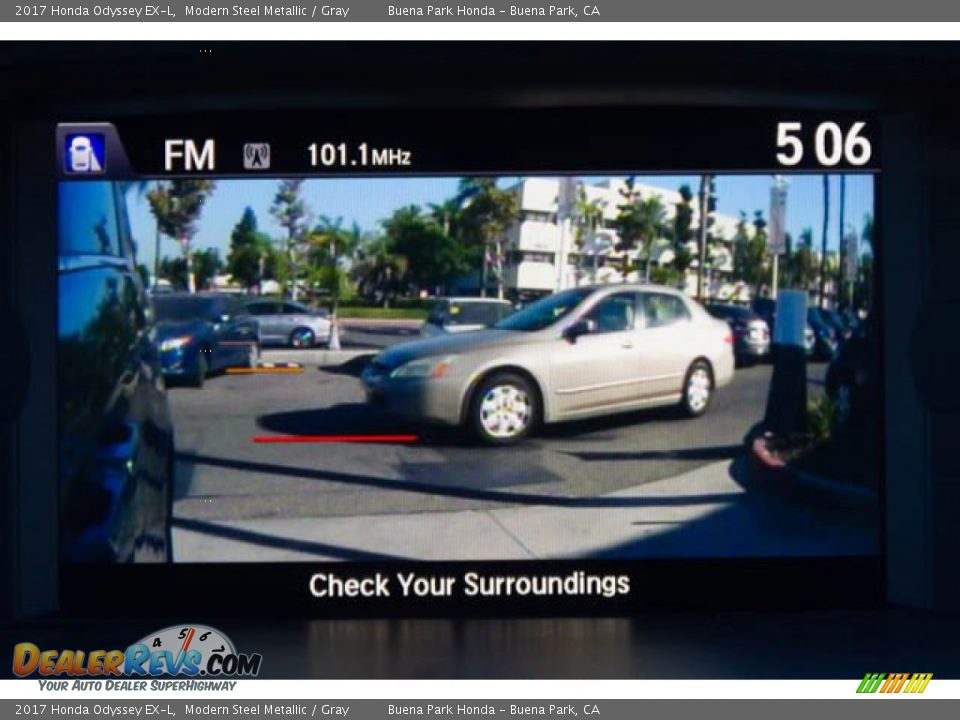 2017 Honda Odyssey EX-L Modern Steel Metallic / Gray Photo #31