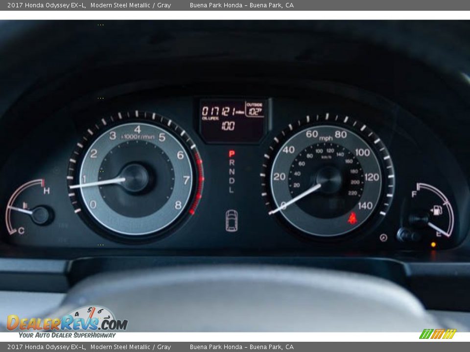 2017 Honda Odyssey EX-L Modern Steel Metallic / Gray Photo #32