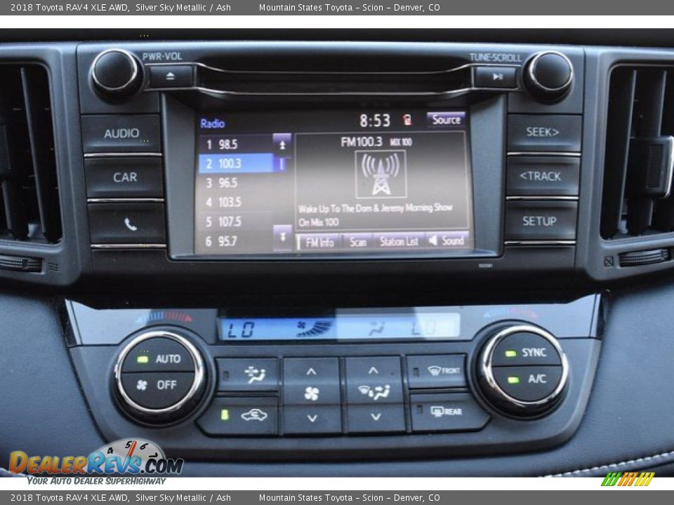 2018 Toyota RAV4 XLE AWD Silver Sky Metallic / Ash Photo #11