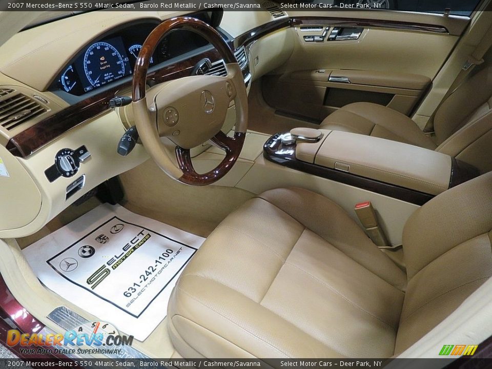 2007 Mercedes-Benz S 550 4Matic Sedan Barolo Red Metallic / Cashmere/Savanna Photo #10