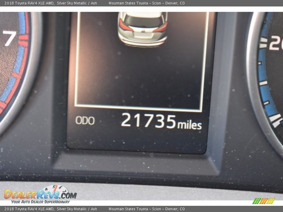 2018 Toyota RAV4 XLE AWD Silver Sky Metallic / Ash Photo #12