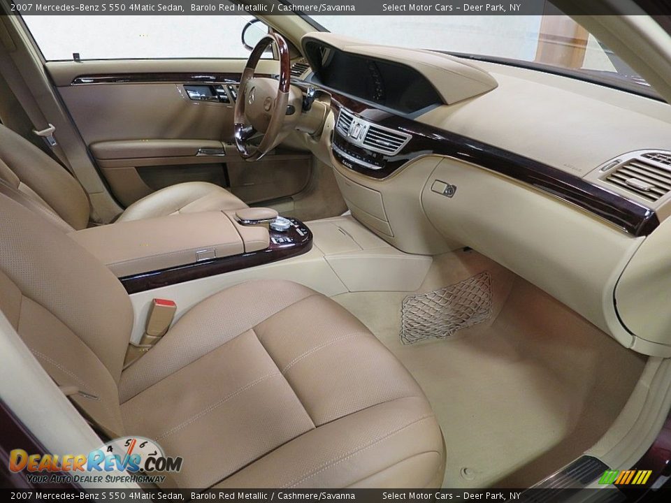 2007 Mercedes-Benz S 550 4Matic Sedan Barolo Red Metallic / Cashmere/Savanna Photo #11