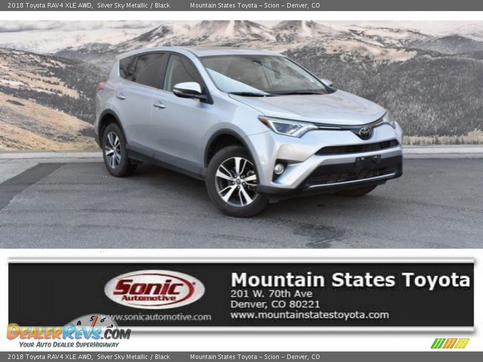 2018 Toyota RAV4 XLE AWD Silver Sky Metallic / Black Photo #1