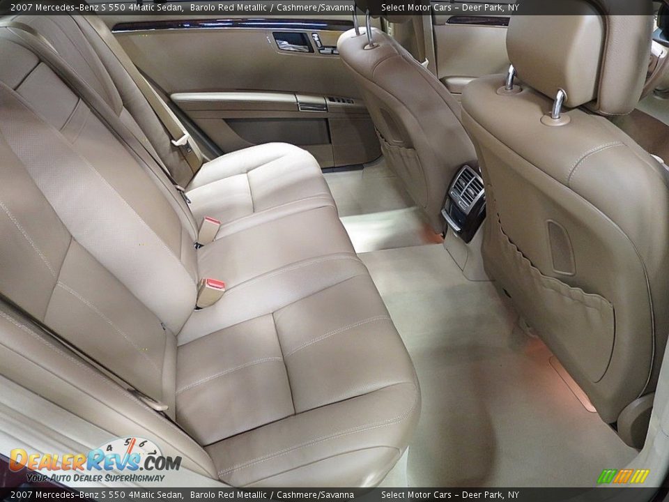 2007 Mercedes-Benz S 550 4Matic Sedan Barolo Red Metallic / Cashmere/Savanna Photo #12