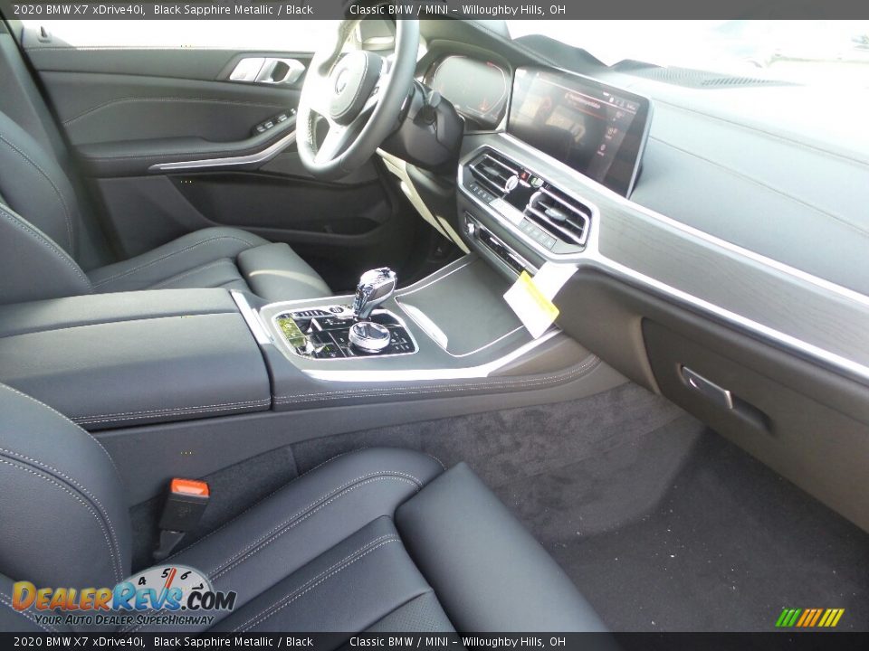 Black Interior - 2020 BMW X7 xDrive40i Photo #3