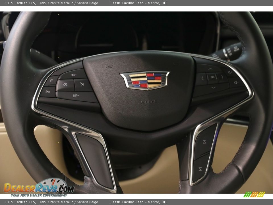 2019 Cadillac XT5 Dark Granite Metallic / Sahara Beige Photo #7