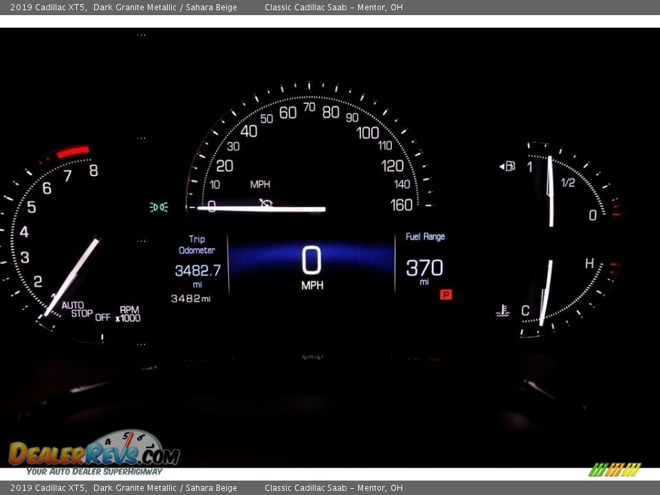 2019 Cadillac XT5 Dark Granite Metallic / Sahara Beige Photo #8