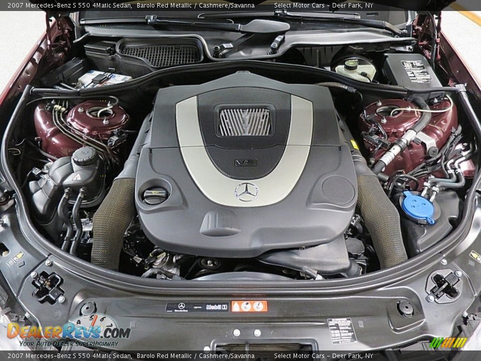 2007 Mercedes-Benz S 550 4Matic Sedan Barolo Red Metallic / Cashmere/Savanna Photo #26