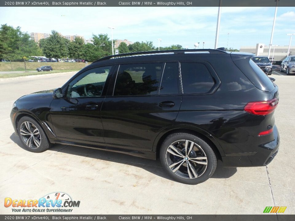 Black Sapphire Metallic 2020 BMW X7 xDrive40i Photo #5