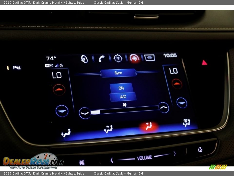 2019 Cadillac XT5 Dark Granite Metallic / Sahara Beige Photo #13