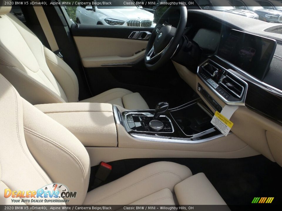 Canberra Beige/Black Interior - 2020 BMW X5 xDrive40i Photo #3