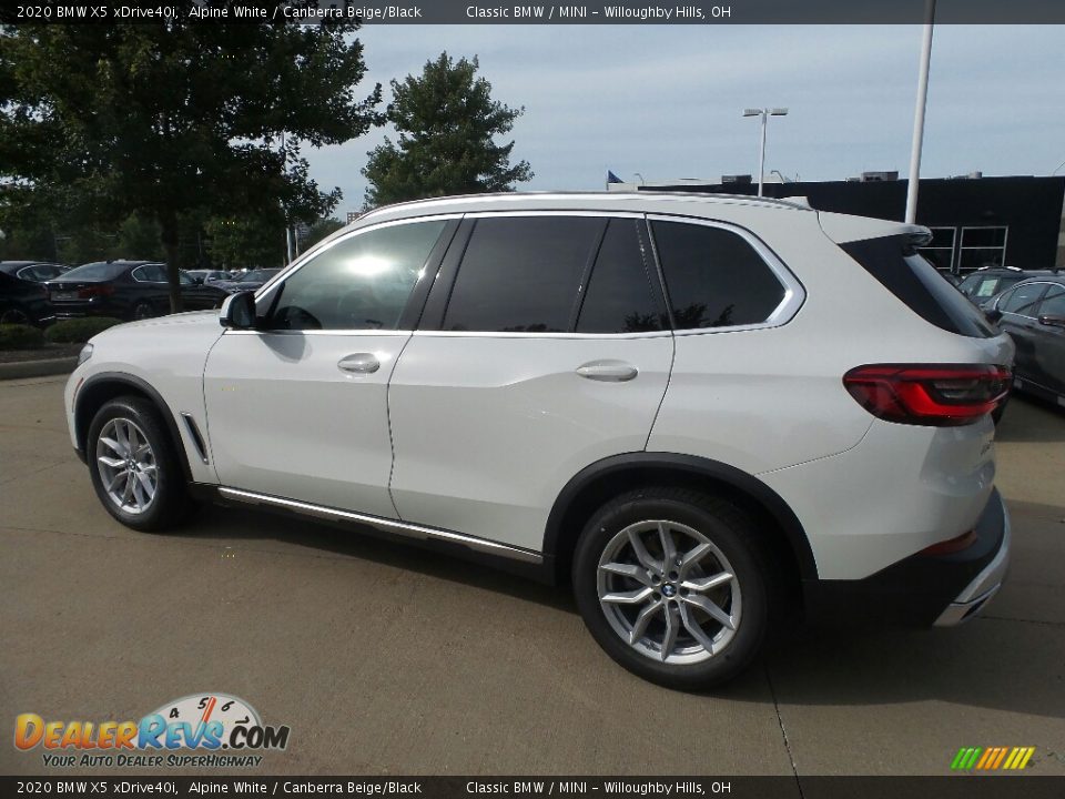 2020 BMW X5 xDrive40i Alpine White / Canberra Beige/Black Photo #5