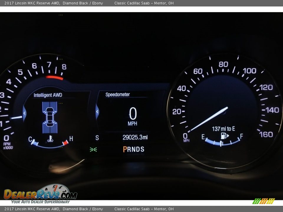 2017 Lincoln MKC Reserve AWD Diamond Black / Ebony Photo #9