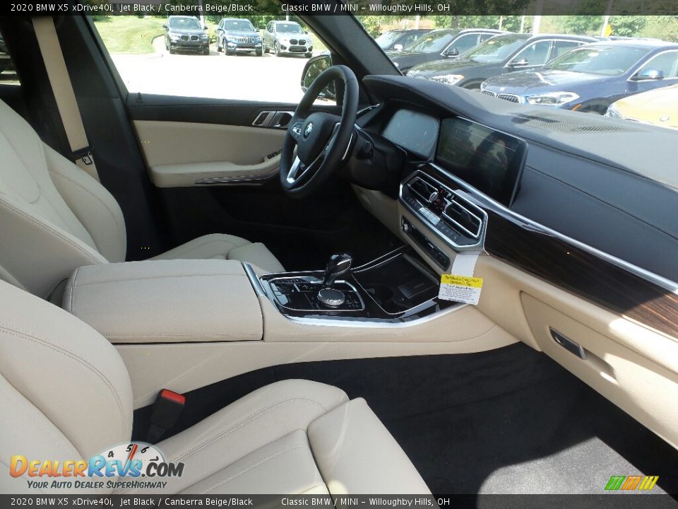 2020 BMW X5 xDrive40i Jet Black / Canberra Beige/Black Photo #3