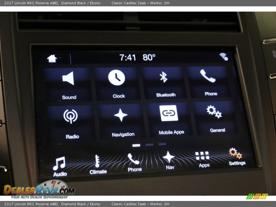 2017 Lincoln MKC Reserve AWD Diamond Black / Ebony Photo #12