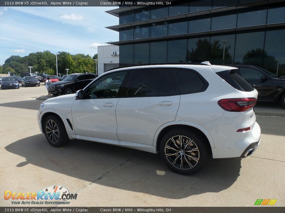 2019 BMW X5 xDrive40i Alpine White / Cognac Photo #5