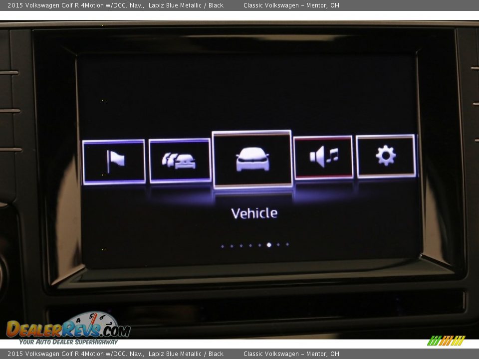 2015 Volkswagen Golf R 4Motion w/DCC. Nav. Lapiz Blue Metallic / Black Photo #9