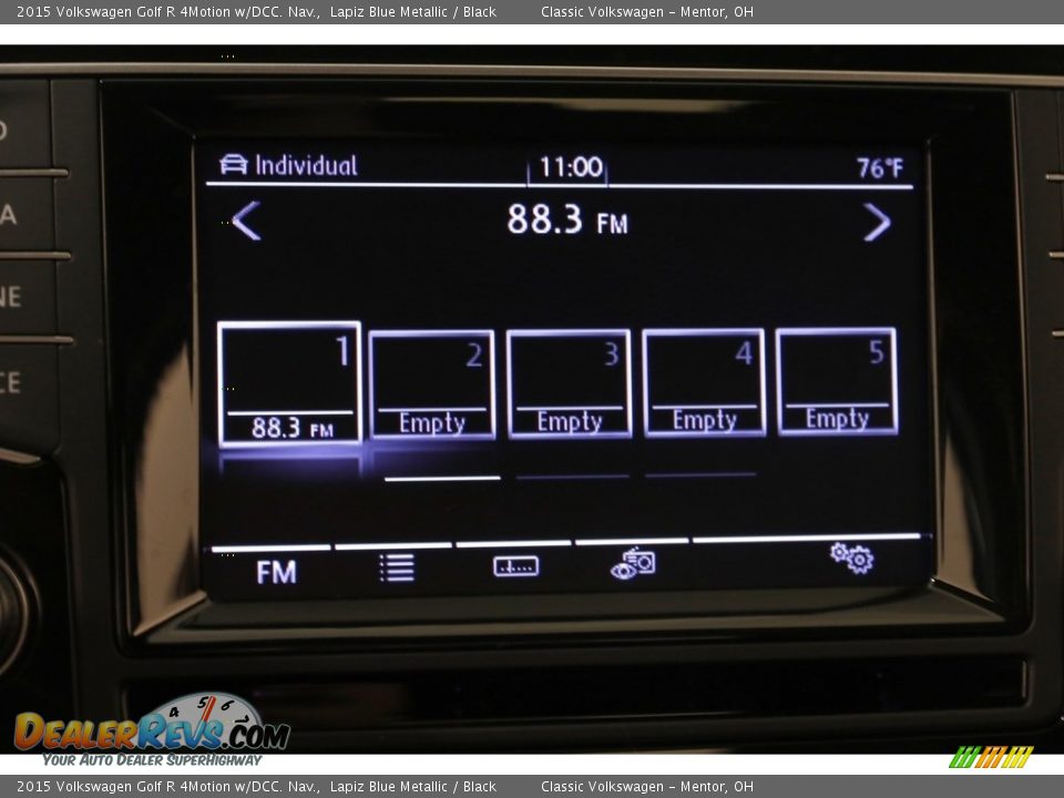 2015 Volkswagen Golf R 4Motion w/DCC. Nav. Lapiz Blue Metallic / Black Photo #10