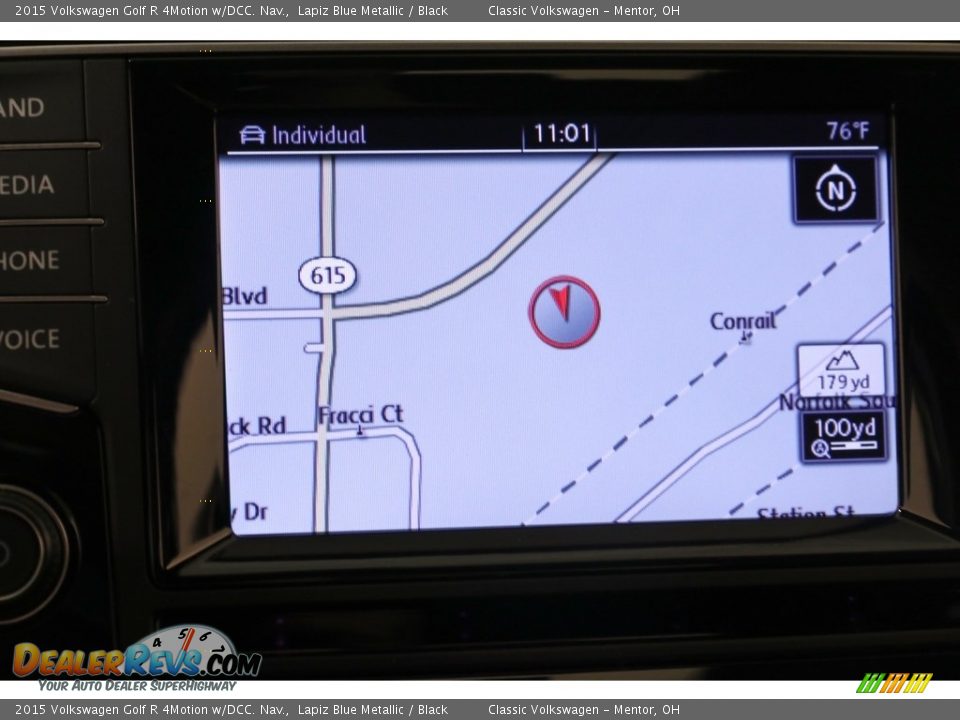 2015 Volkswagen Golf R 4Motion w/DCC. Nav. Lapiz Blue Metallic / Black Photo #13
