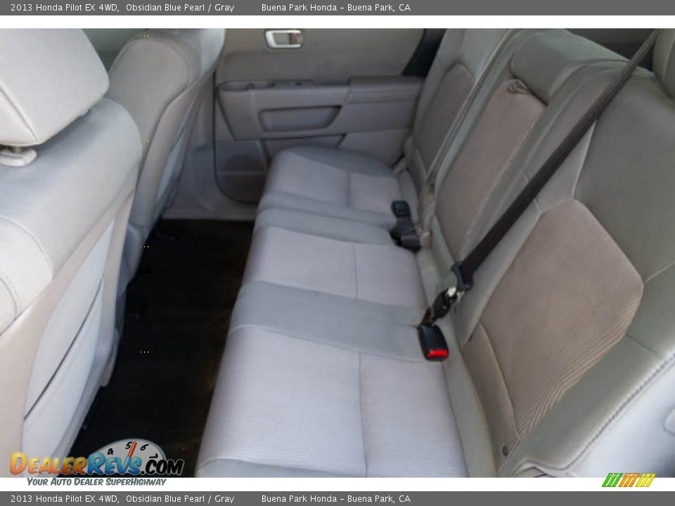 2013 Honda Pilot EX 4WD Obsidian Blue Pearl / Gray Photo #4
