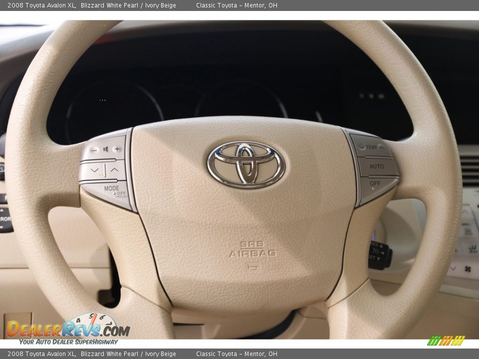 2008 Toyota Avalon XL Blizzard White Pearl / Ivory Beige Photo #7