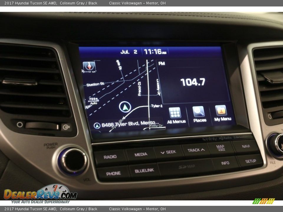 2017 Hyundai Tucson SE AWD Coliseum Gray / Black Photo #10