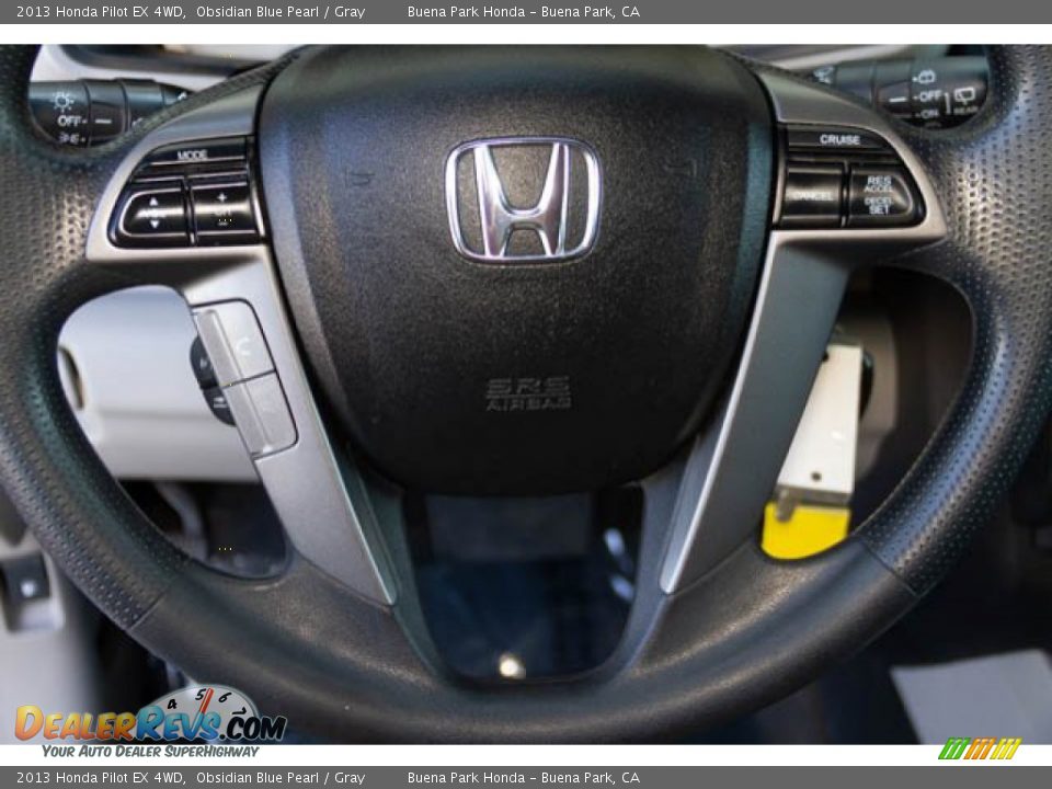 2013 Honda Pilot EX 4WD Obsidian Blue Pearl / Gray Photo #13
