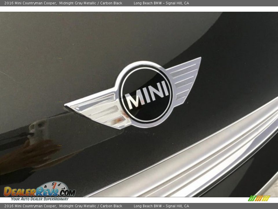 2016 Mini Countryman Cooper Midnight Gray Metallic / Carbon Black Photo #28
