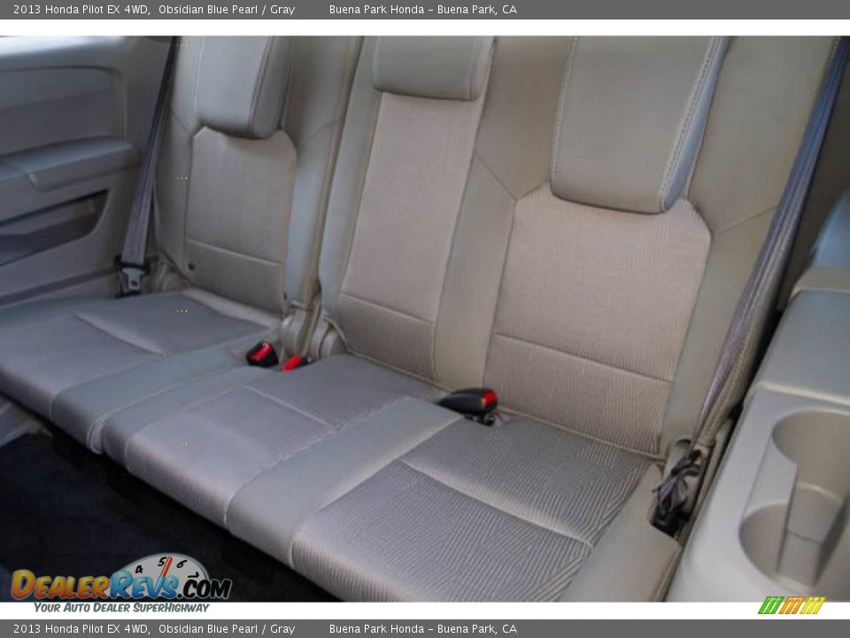 2013 Honda Pilot EX 4WD Obsidian Blue Pearl / Gray Photo #15