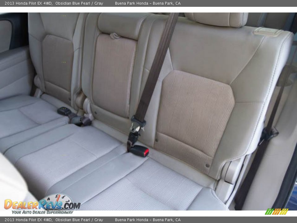 2013 Honda Pilot EX 4WD Obsidian Blue Pearl / Gray Photo #16