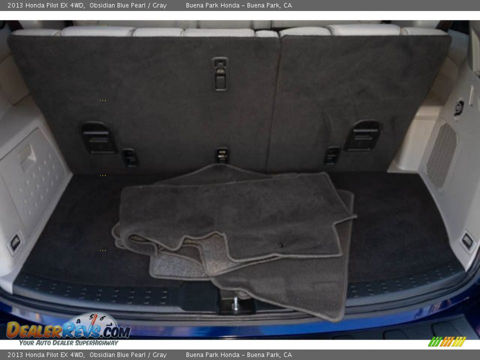 2013 Honda Pilot EX 4WD Obsidian Blue Pearl / Gray Photo #17