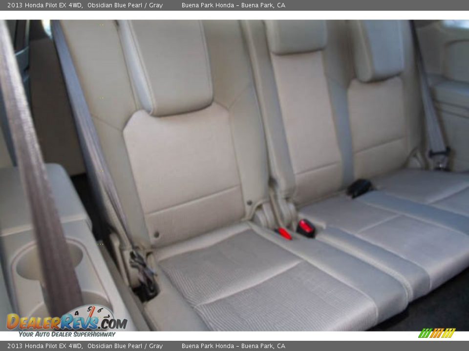 2013 Honda Pilot EX 4WD Obsidian Blue Pearl / Gray Photo #18
